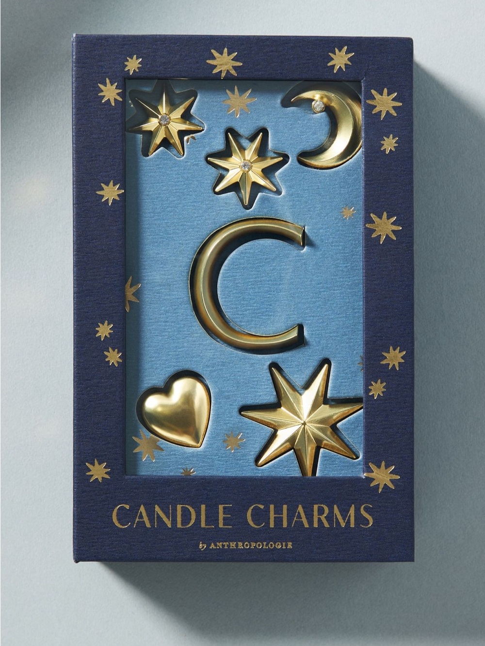 Anthropologie Gold Candle Charms Set, “C”